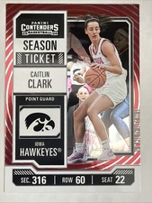 2024 Panini CAITLIN CLARK Collection Contenders Season Ticket Target Red #CC4 RC