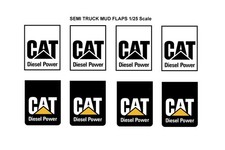 125 Scale Model Semi Truck Cat Deisel Power Caterpillar Mud Flaps 125
