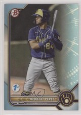 2022 Bowman 1st Edition Sky Blue Foil Hedbert Perez #BPPF-67 0r4z