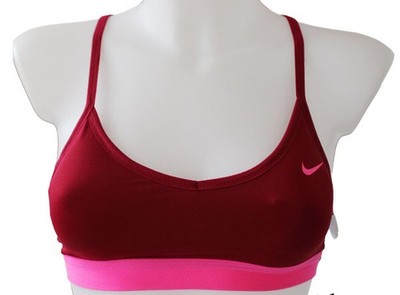 DAMEN NIKE PRO SPORT INDY BRA  SPORTS BH SCHWARZ 620273-621 BORDEAUX XS / 34 NEU