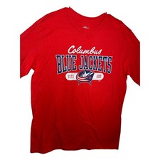 NHL Columbus Blue Jackets Long Sleeve Graphic T-Shirt Size Large New Without Tag