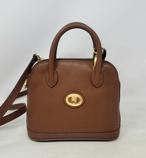 Burberry Mini Bolide Brown Leather Tote Crossbody Hand Bag Vintage Authentic