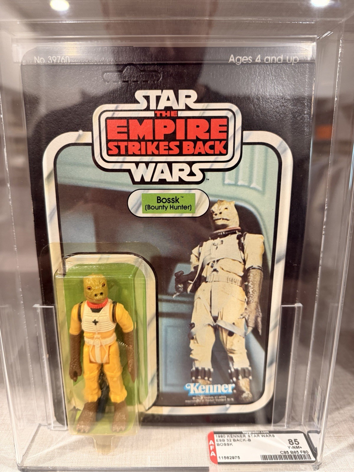 Star Wars 1980 ESB Bossk Action Figure Sealed Afa Graded AFA 85 Vintage ...