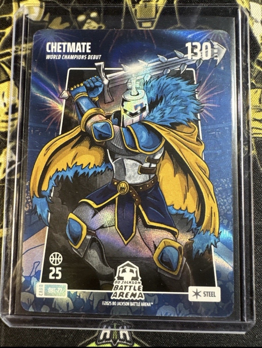 Bo Jackson Battle Arena OKC Championship Chetmate Steel Foil 🔥🔥