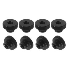 Knurled Thumb Nuts, 24Pcs M3 Carbon Steel Nut High Head through Hole for 3D Prin