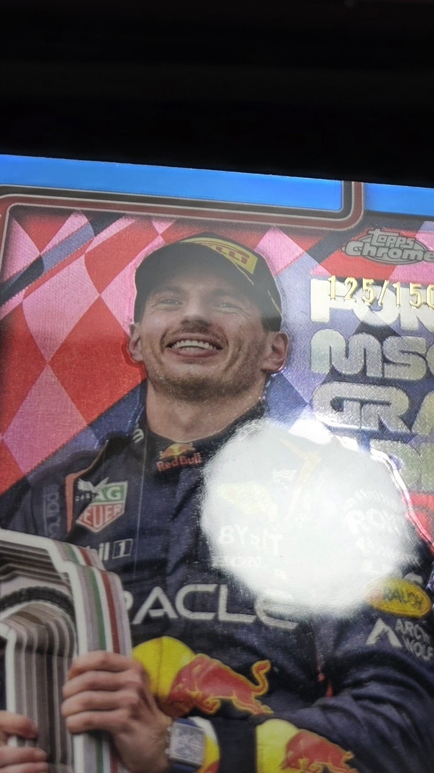 2025 Topps Chrome Blue F1 Max Verstappen #99 /150 view 7