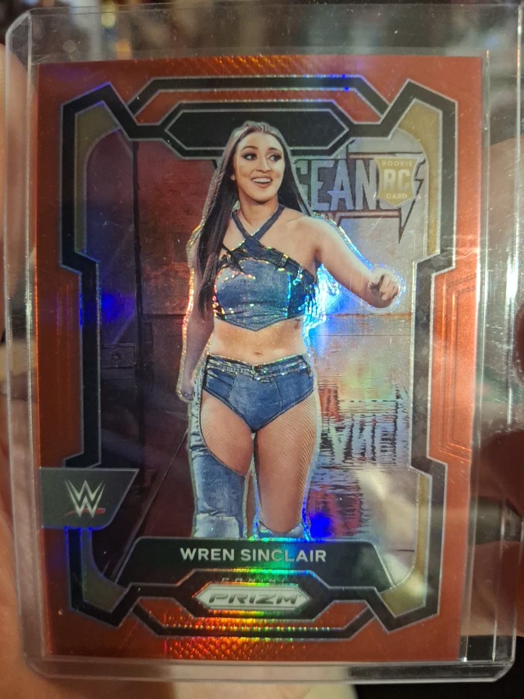 /299 Wren Sinclair RC Red Prizm WWE 2024 Panini Prizm #195