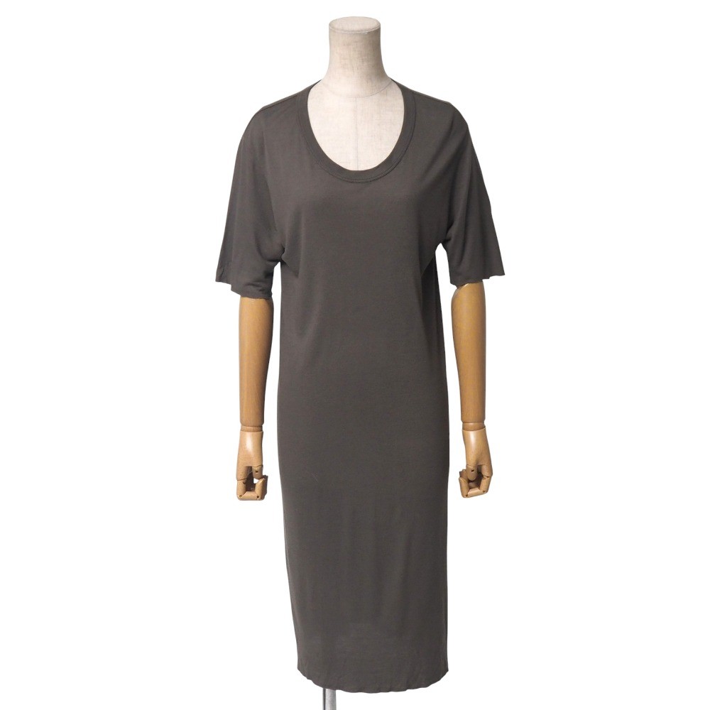 Rick Owens one piece Size S Cut-off half-sleeve U-neck long cut 