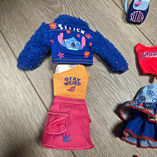 Disney ily 4EVER Stitch 11 in Doll Clothes Lot: Dress, Skirt, Top, Jacket