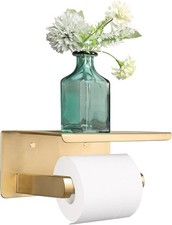 Toilet Paper Holder with Shelf, Heavy Duty Bath Toilet Roll Holder with Phone