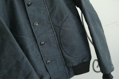 RRL Ralph Lauren Deck Jacket Vintage Finish Men's Size S Navy From