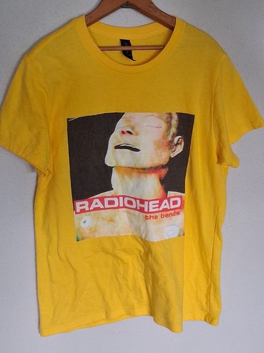 Radiohead The Bends Tshirt Yellow Size Medium