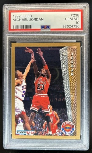 1992-93 Fleer Michael Jordan #238 Bulls PSA 10 GEM MINT