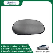 Glace de rétroviseur Peugeot 206