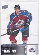 19/20 OVERTIME..CONOR TIMMINS..ROOKIES..CARD # 105..AVALANCHE.FREE COMBINED SHIP