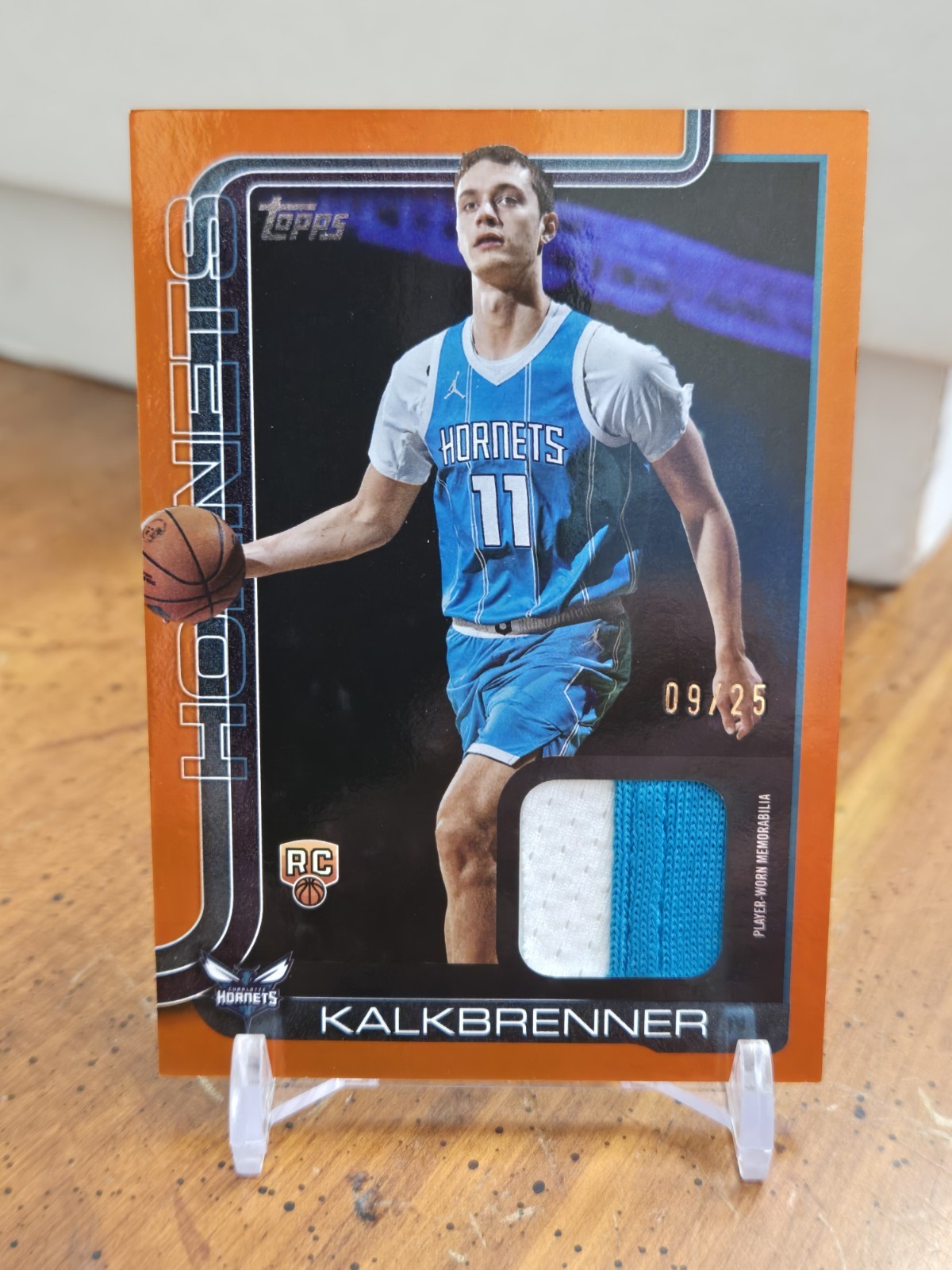 2025-26 Topps Ryan Kalkbrenner Flagship Real One Relic Orange /25 Rookie #FRO-RK