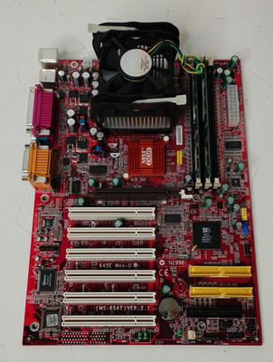 MSI MS-6547 Ver 2.1 645E Max-U Motherboard Pentium 4 2.40GHz 768MB RAM
