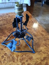 Pied De Lampe Fer Forgé  Feuille De Lierre