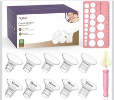 Nuliie Flange Sizing Kit 13 21mm for 24mm Breast Pump Shields 10pcs NIP