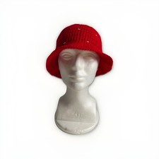 Handmade Crochet Strawberry Bucket Hat