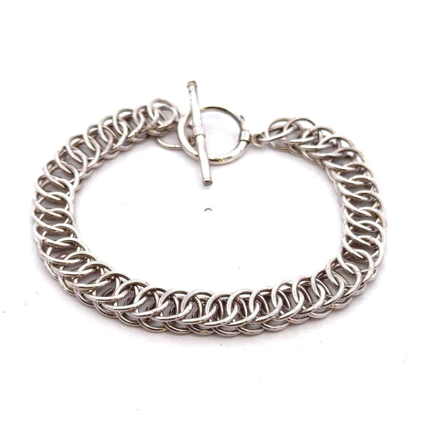 Designer 925 Sterling Silver Interlocking Braided… - image 2