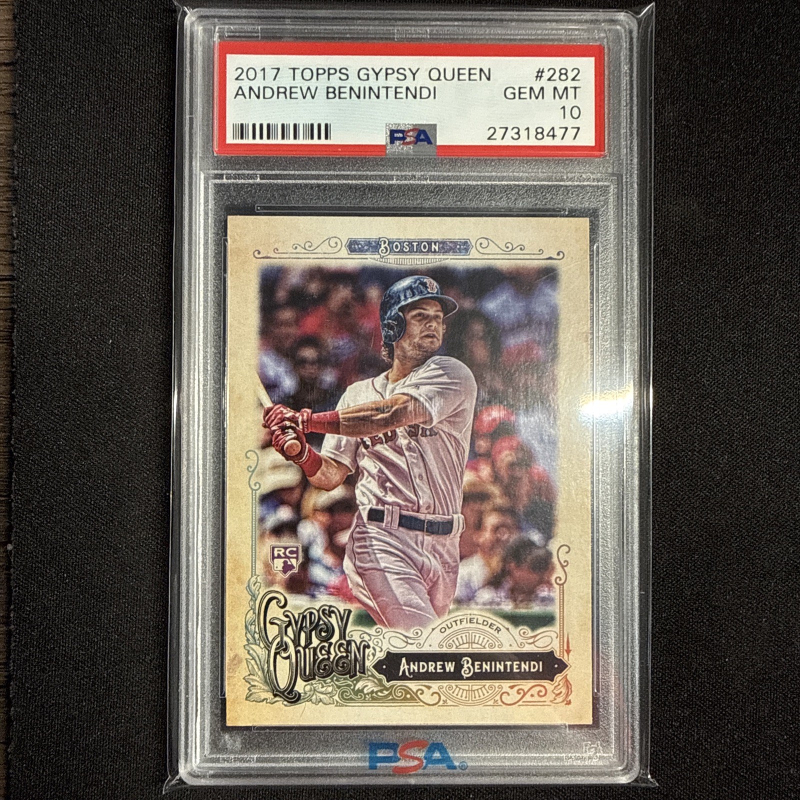 2017 Topps Gypsy Queen - Andrew Benintendi #282 (RC) PSA 10