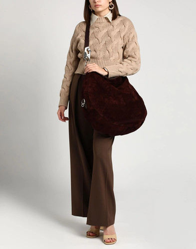 Burberry - Women - Bull skin Crossbody bag - Chocolate brown