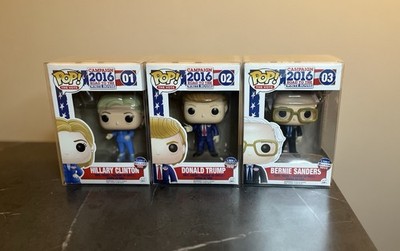 LOT FUNKO POP - THE VOTE 2016 - DONALD TRUMP HILLARY CLINTON BERNIE SANDERS