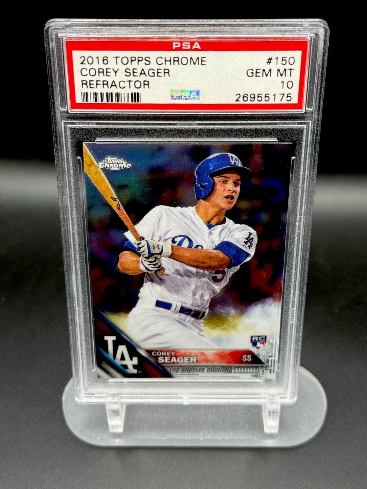 2016 Topps Topps Chrome Refractor #150 Corey Seager front