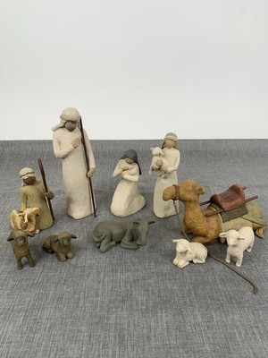 Willow Tree (10) PC Nativity + Shepherd/Stable Animals Camel Set Lordi 1999 2002