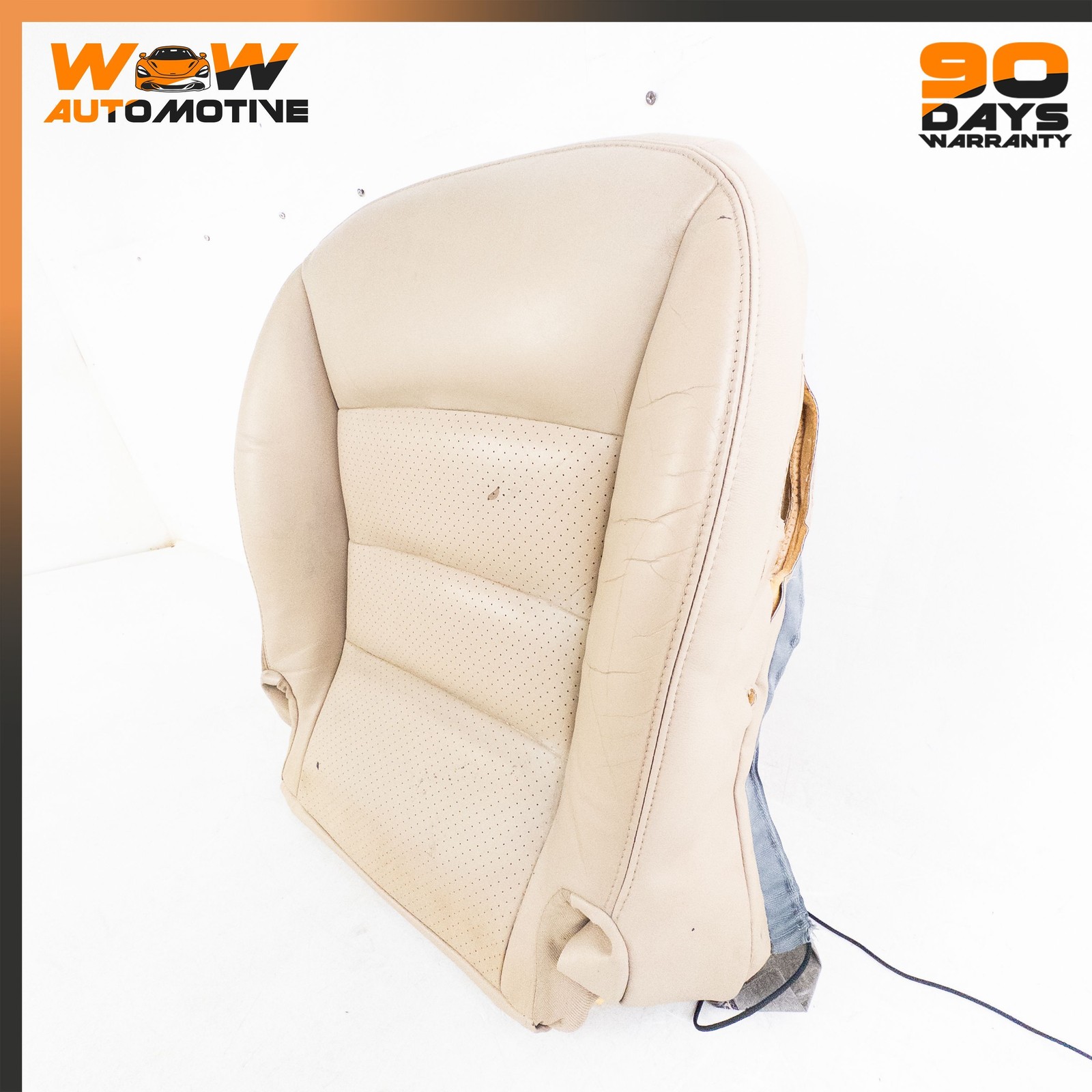 05-11 CHEVROLET CORVETTE C6 FRONT RIGHT BOTTOM LOWER SEAT CUSHION LEATHER  OEM