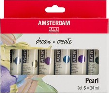 Amsterdam Acrylic Standard Series Paint 0.67 Fl Oz (Pack of 6), Multicolor 