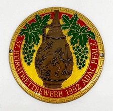 Plakette 37. Heimatwettbewerb 1992 ADAC Pfalz