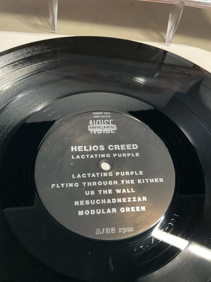 Helios Creed Lactating Purple Vinyl Record LP 1991 Amphetamine AMREP 003 A5 - Image 2 of 3