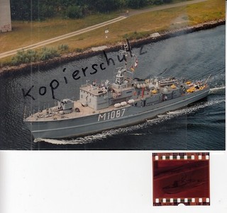 Deutsche Marine M 1087 Minenjagdboot VÖLKLINGEN 1994 Foto Negativ N 17