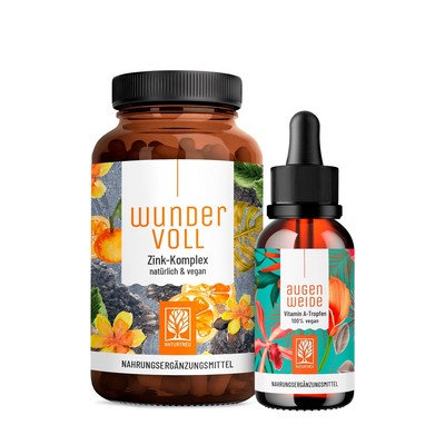 Vitamin A hochdosiert Zink Komplex Augen Augenweide Wundervoll Paket NATURTREU 