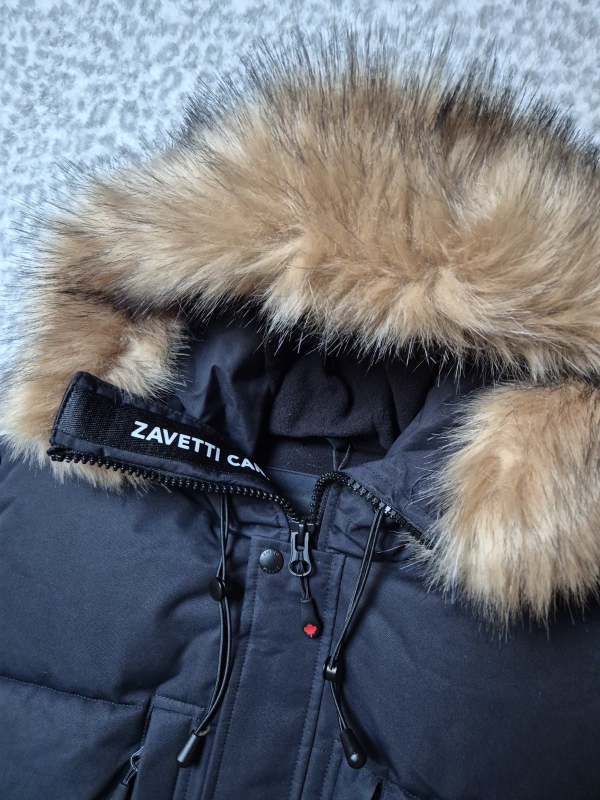 Zavetti Canada Oshawa 2.0 Puffer Parka Jacket Size UK M Black Zipped Pockets image 9