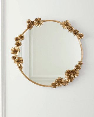 Round Floral Mirror-Jamie Young