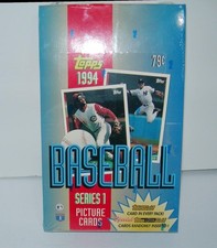 VINTAGE 1994 TOPPS BASEBALL SERIES 1 SEALED 36 WAX PACK  BOX