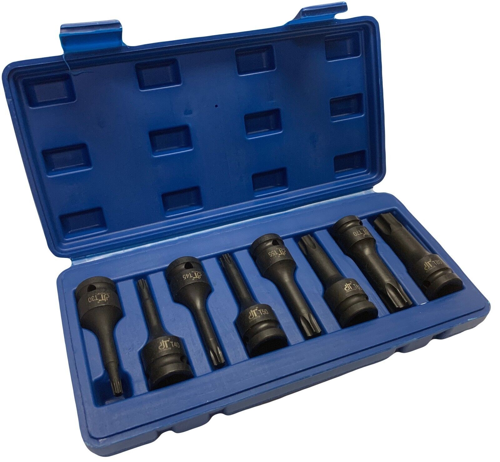Set Professionale Bussole Impatto 1/2 Torx T30-T80 Acciaio Cr-Mo - 1