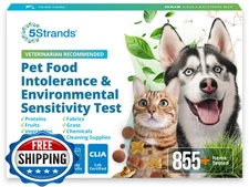 5Strands Pet Food Intolerance & Env. Sensitivity Test - At-Home Dog/Cat Kit