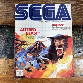 Vintage The Team Sega Newsletter #4 Fall 1988 Thunder Blade #6 Altered Beast