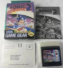 Sonic The Hedgehog 2 Sega Game Gear Complete In Box CIB