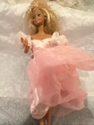 Vintage 1989 Mattel Sweet Roses Barbie Doll Dress, Shoes, Apron