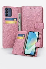 Glitter Flip Wallet Case for Samsung S20 S21 S22 S23 S24 S25 PLUS ULTRA FE