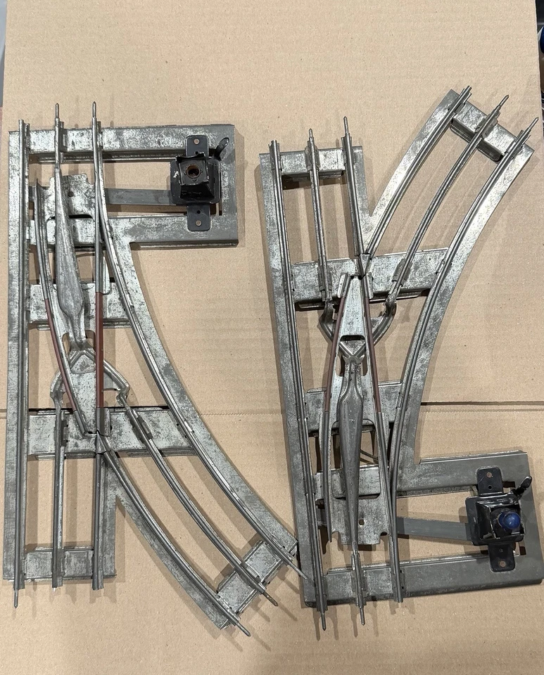 Lote de 14 cerraduras de pista + pista vintage de preguerra Lionel calibre estándar Foto 2 de 4