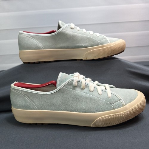 Vintage GAP Authentic Footwear Womens Sea Foam Green Suede Lace Up Sneakers Size
