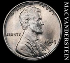1943-D Lincoln Wheat Cent - Ch Gem Brilliant Uncirculated  No Reserve  #L4672