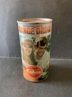 Soft Drink , Rare Vintage steel Can 1960s Cohns Orange 13fl ozs