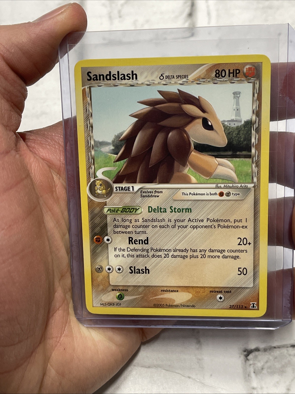 Pokémon Sandslash (Delta Species) 27/113 Delta Species Regular NM/MT Rare Card